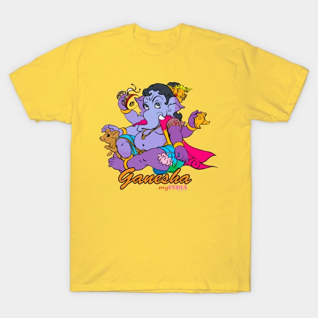 ganesha T-Shirt by Pradeeshk